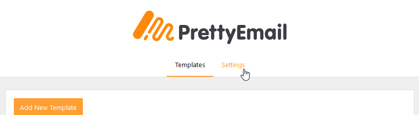 WordPress Pretty Email settings tab interface